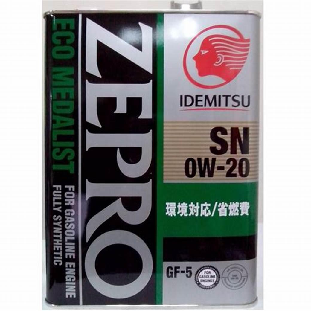 Моторное масло IDEMITSU ZEPRO ECO MEDALIST 0W-20 4литр - фото 1 - id-p98948974