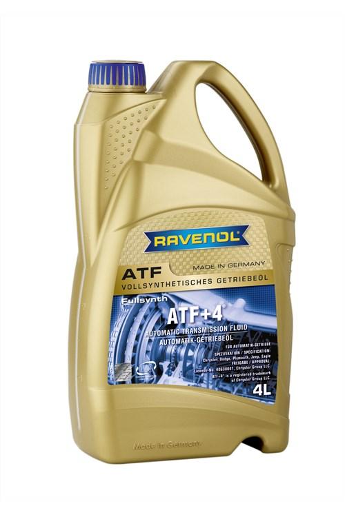 Синтетическое трансмиссионное масло RAVENOL ATF+4 Fluid 4L - фото 1 - id-p98948996