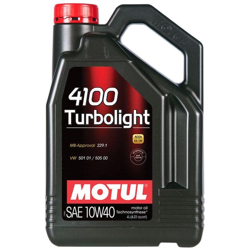 МОТОРНОЕ МАСЛО MOTUL 4100 TURBOLIGHT 10W-40 4 литра - фото 1 - id-p98949150