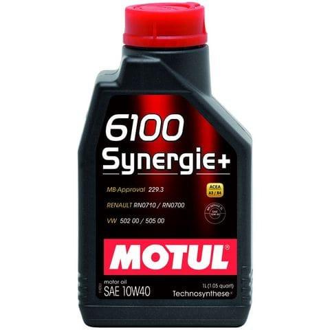 МОТОРНОЕ МАСЛО MOTUL 6100 SYNERGIE+ 10W-40 1 литра - фото 1 - id-p98949158