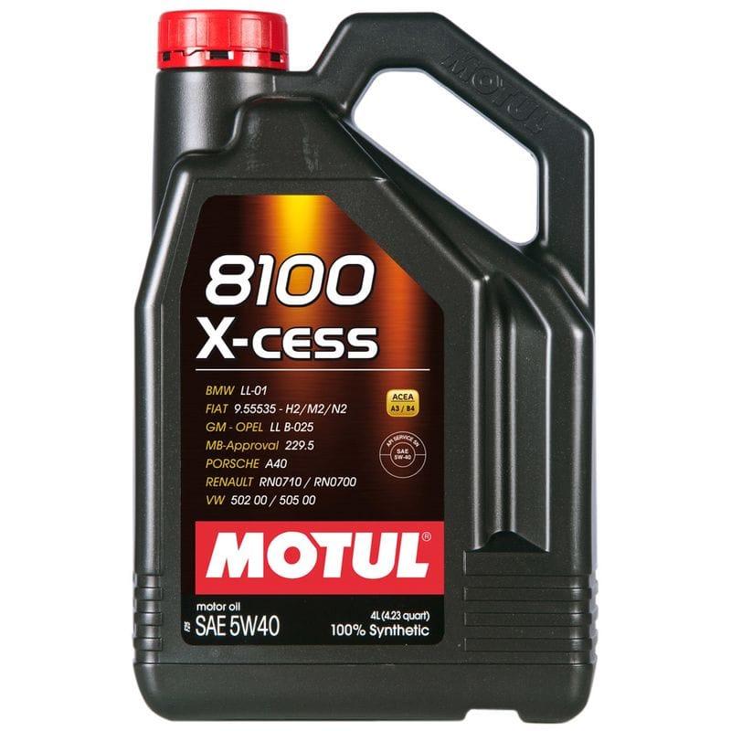 Синтетическое моторное масло MOTUL 8100 X-CESS 5W-40 4 литра - фото 1 - id-p98949166