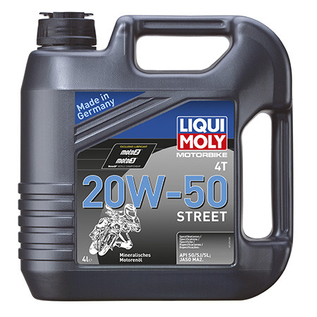 1696 Мотоциклетное масло Liqui Moly MOTO 4T 20W-50 4литра - фото 1 - id-p98949436