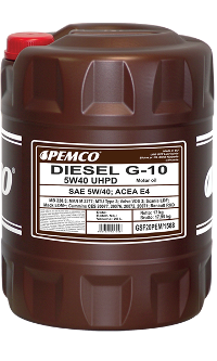 Моторное масло PEMCO G-10 UHPD SAE 5W-40 (Diesel) 10 л - фото 1 - id-p98950408