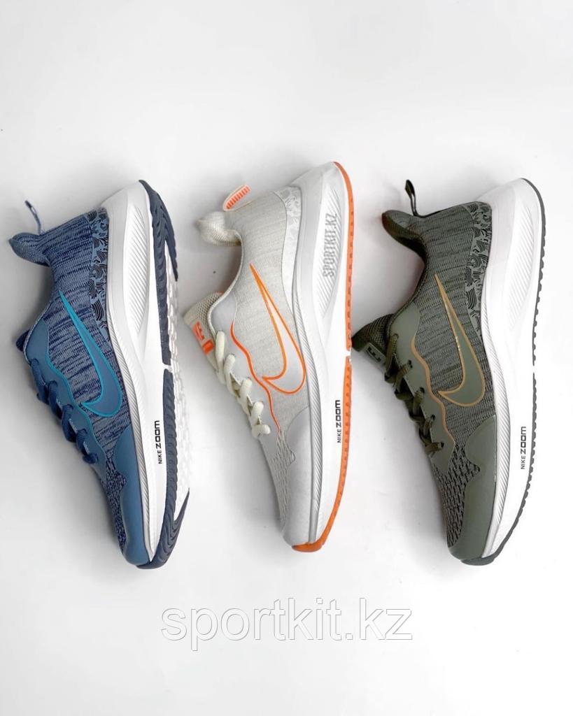 Крос Nike Flyknit бел оранж 109-3 - фото 4 - id-p98952735