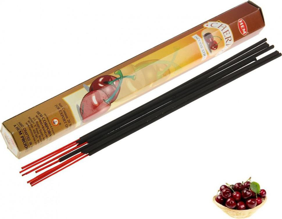 Благовония HEM Вишня (Cherry), аромапалочки 20 шт.
