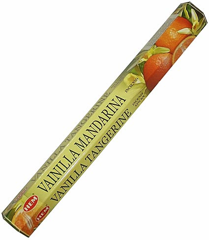Благовония HEM Ваниль Мандарин (Vanilla Tangerine), аромапалочки 20 шт.