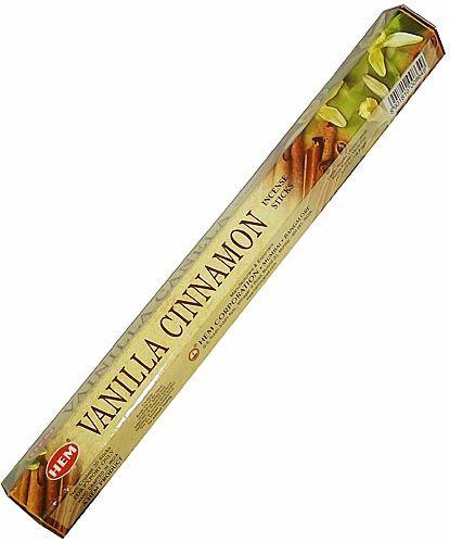Благовония HEM Ваниль Корица (Vanilla Cinnamon), аромапалочки 20 шт.