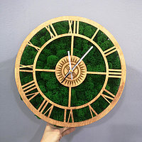 Эко часы из мха 35 см, фото 3