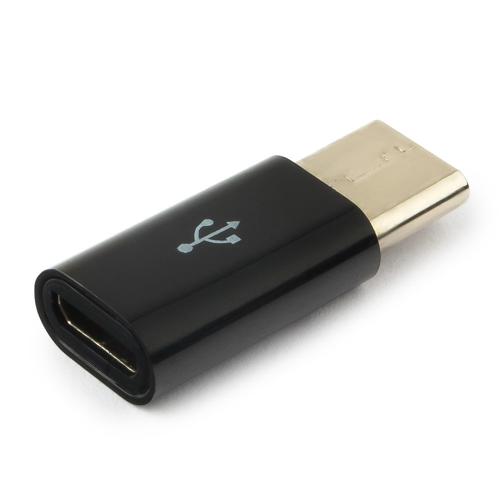 Переходник USB Cablexpert A-USB2-CMmF-01, USB Type-C (папа) - Micro USB (мама), пакет