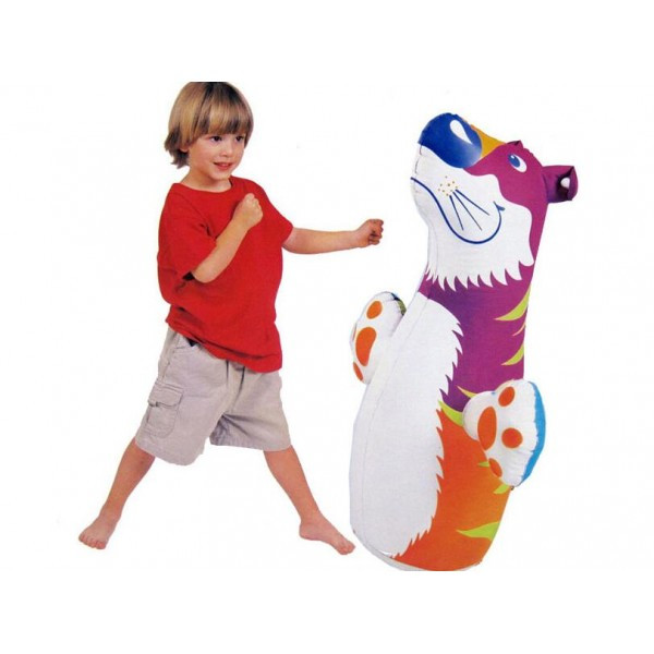 Надувная игрушка-неваляшка "Intex 44669NP 3-D Bop Bags" в виде , дракончика, или тигрёнка.