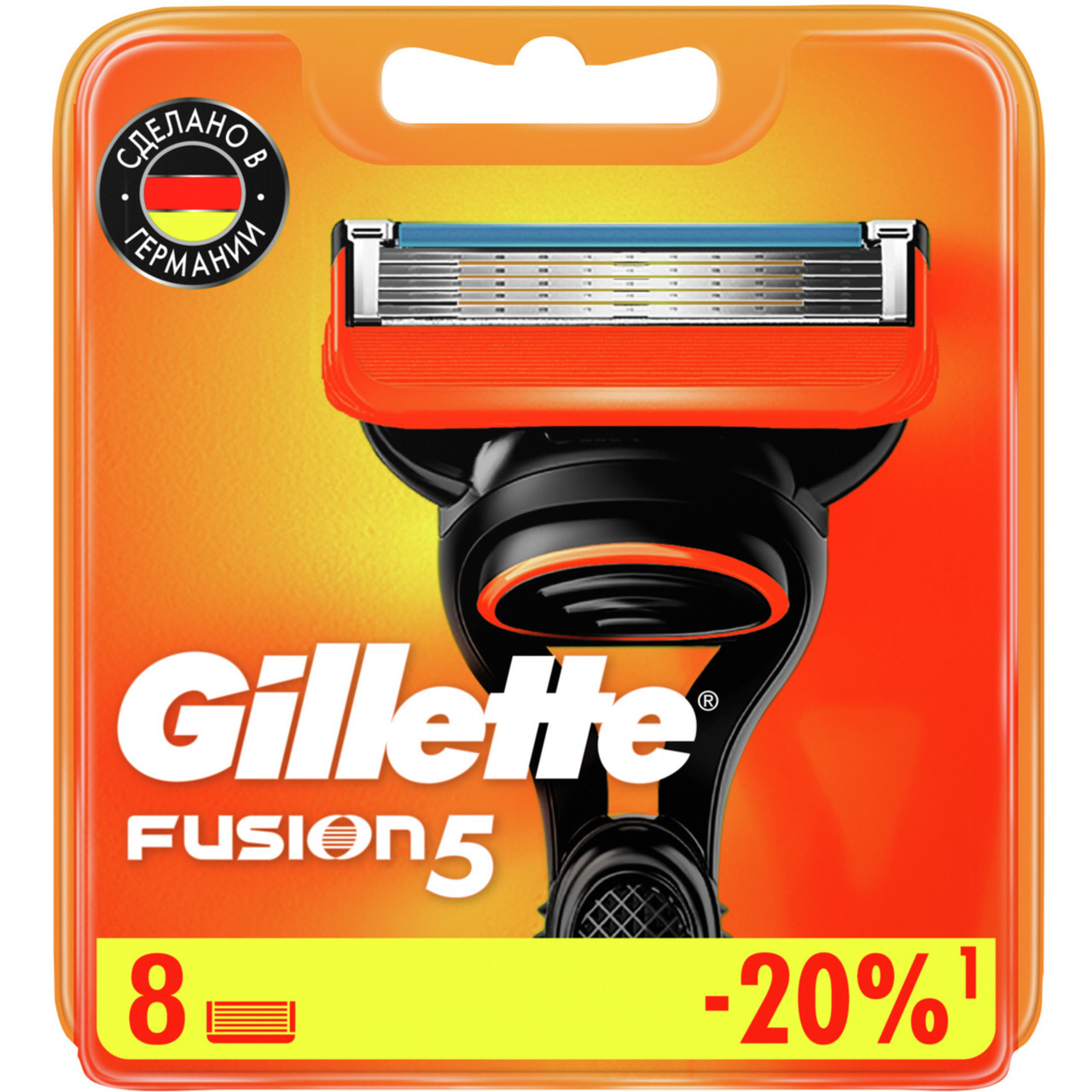 Сменные лезвия Gillette Fusion5, 8 шт