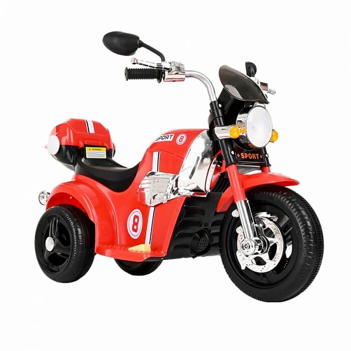 PITUSO Электромотоцикл X-818, 6V/4Ah*1,15W*1,колеса пластик,свет,муз.,59*34*31 см,Красный/Red