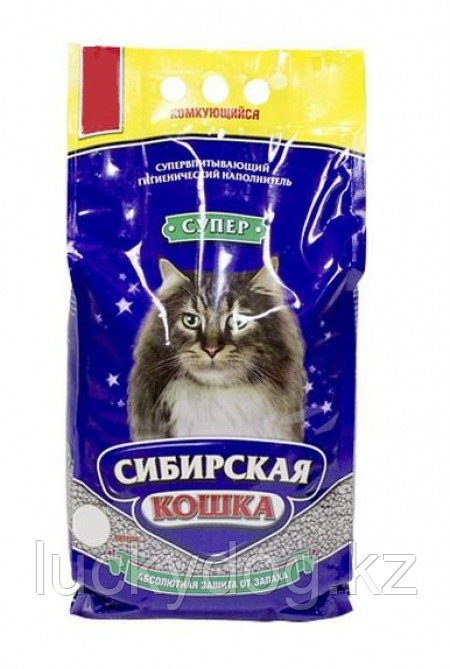 Сибирская Кошка Супер 10кг. Комкующийся наполнитель для туалета кошек