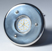 Прожектор светодиодный 5 Вт "Белый" Mini, из нержавеющей стали/плитка, AISI 316, Акватехника АТ 16.07М.