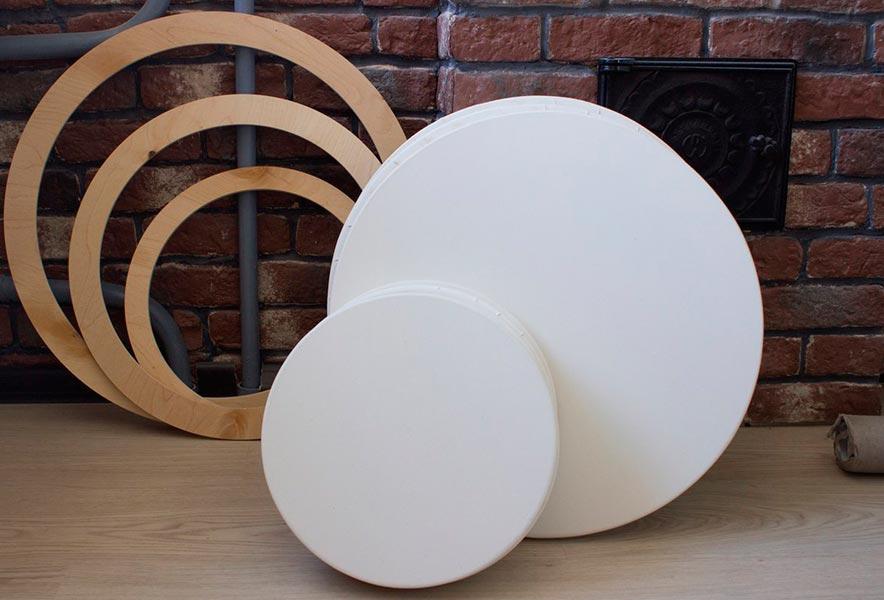 круглый холст на подрамнике