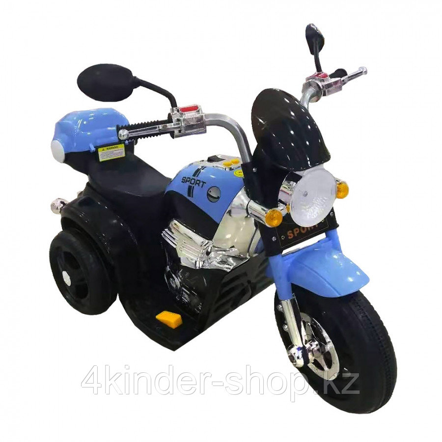 PITUSO Электромотоцикл X-818, 6V/4Ah*1,15W*1,колеса пластик,свет,муз.,59*34*31 см,Синий/Blue - фото 1 - id-p98815106