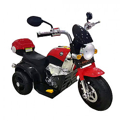 PITUSO Электромотоцикл X-818, 6V/4Ah*1,15W*1,колеса пластик,свет,муз.,59*34*31 см,Красный/Red