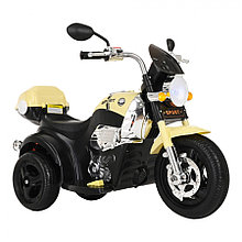 PITUSO Электромотоцикл X-818, 6V/4Ah*1,15W*1,колеса пластик,свет,муз.,59*34*31 см,Желтый/Yellow