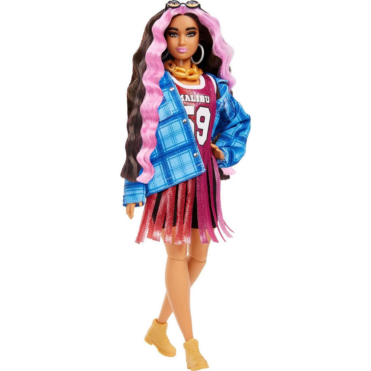Barbie Экстра Модная Кукла Барби в платье баскетбольный стиль - фото 3 - id-p98986170