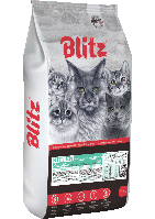 BLITZ Sensitive KITTEN, 10кг сухой корм для котят с индейкой