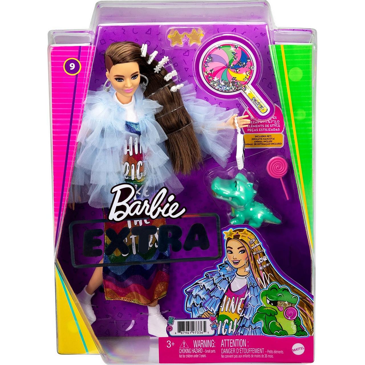 Barbie Экстра Модная Кукла Барби в радужном платье - фото 2 - id-p98991215