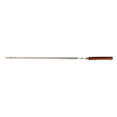 Шампур плоский 750 x 12 x 2,5 мм, с цельной деревянной рукояткой, нержавеющая сталь, Camping Palisad