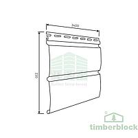 Сайдинг акриловый Timberblock (мореный дуб) 3.4 м, фото 2