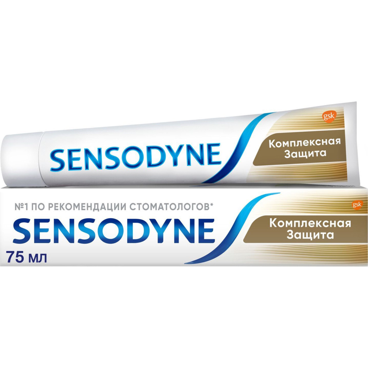 Зубная паста Sensodyne Комплексная Защита для чувствительных зубов с фтором, 75гр - фото 1 - id-p99018967