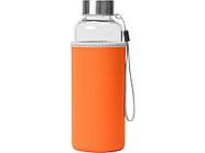 Бутылка для воды Pure c чехлом, 420 мл, оранжевый, фото 4