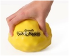 Мягкий медицинский мяч с утяжелением, 1 кг, диам. 12 см, желтый