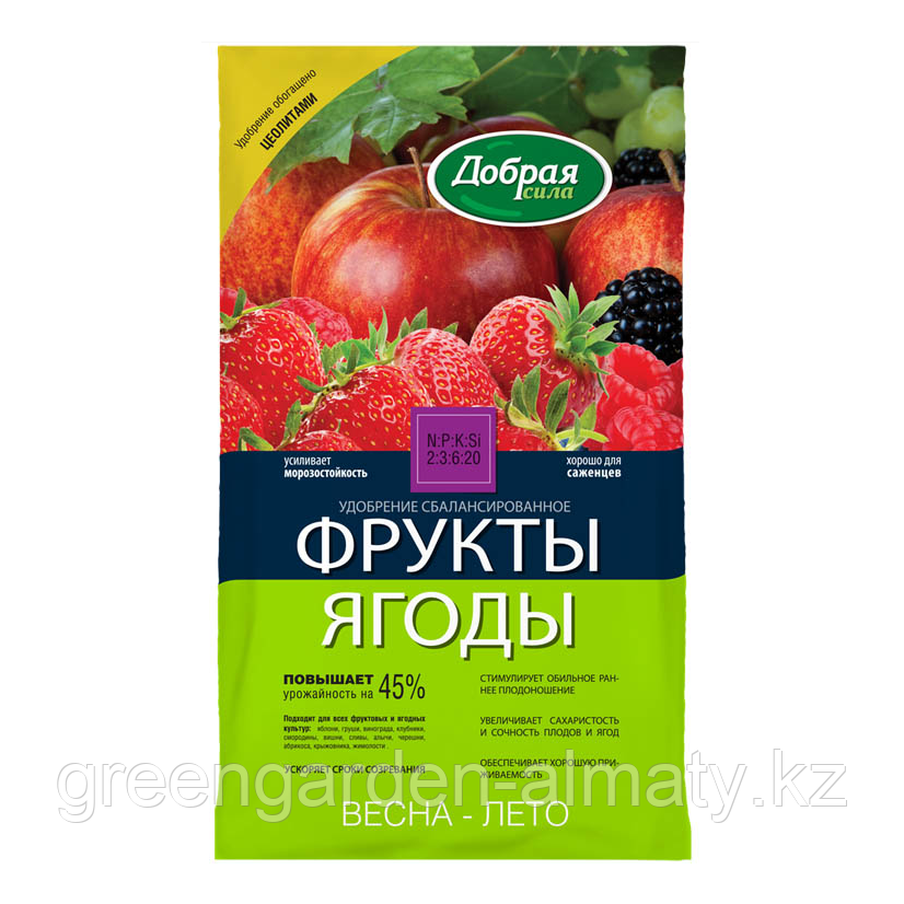 Добрая Сила Удобрение минеральное  Фрукты-Ягоды, 0,9 кг, фото 1