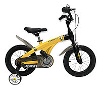 Велосипед Forever алюминиевый с раздвижной рамой желтый оригинал детский с холостым ходом 14 размер (524-14)