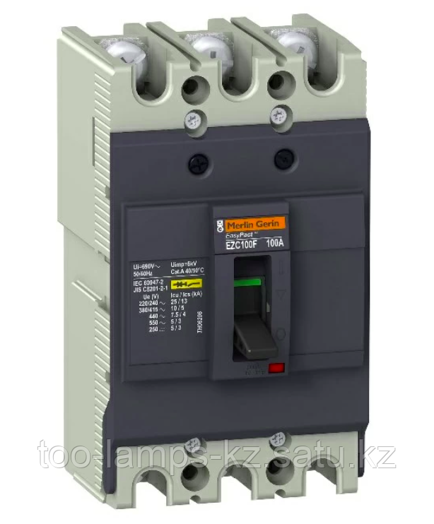 Автоматический выключатель EZC100 10KA 400 B 3П, Силовой, Schneider Electric