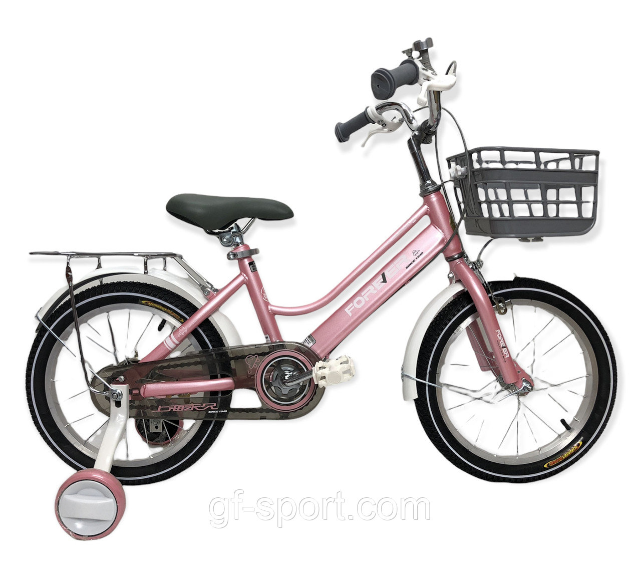 Велосипед Forever розовый оригинал детский с холостым ходом 16 размер (526-16)