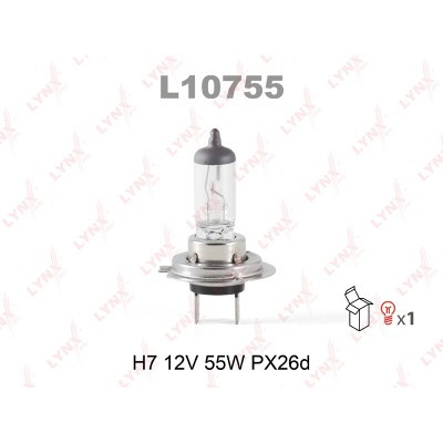 Лампа LYNX H7 12V 55W PX26d-№L10755 - фото 1 - id-p99027316