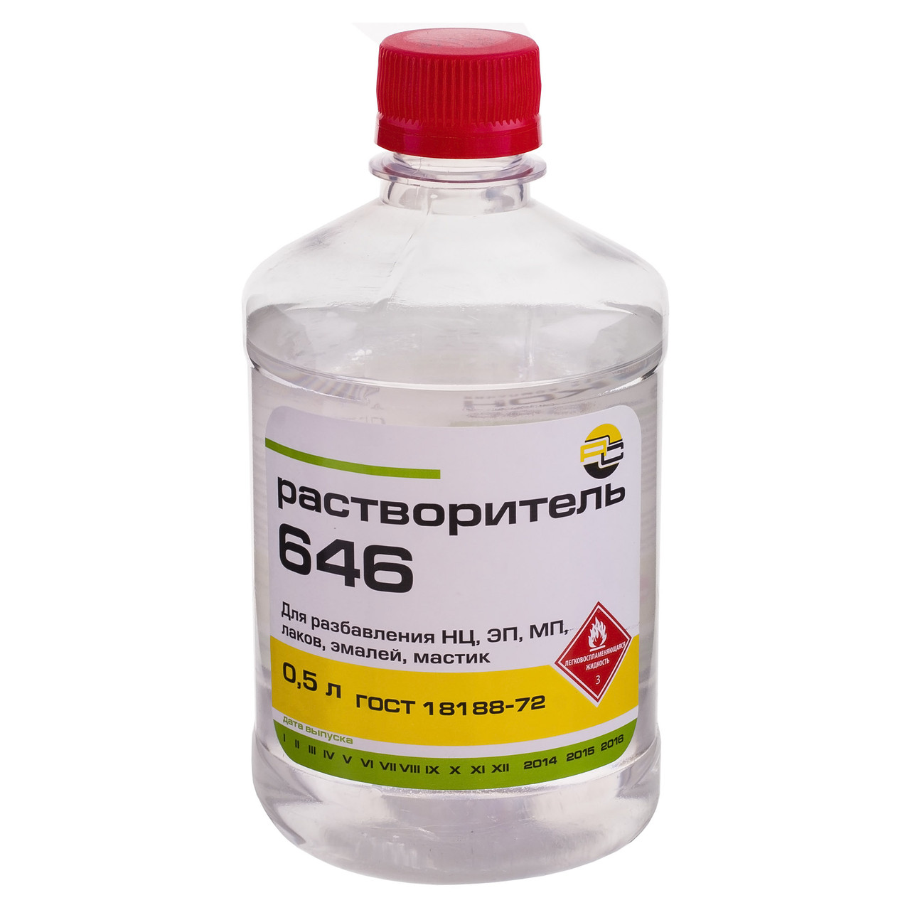 Растворитель 646 Стандарт ГОСТ 18188-72 0,5л
