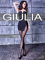 Giulia / Колготки LEO леопардовый тканый узор