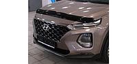 Дефлектор капота Hyundai Santa Fe (2018-2022)-№SHYSAN1812