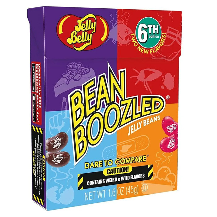 Драже жевательное Ассорти BEAN BOOZLED 6 серия (Беан бузлд) 45гр Jelly Belly / США (24 шт. в упак) - фото 1 - id-p49894194