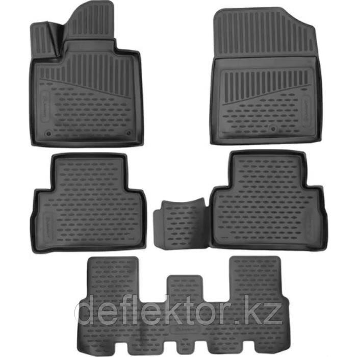 Коврики в салон Hyundai Santa Fe (2020-2022) 7 мест-№ELEMENT3DA0N1697210k - фото 1 - id-p99030481