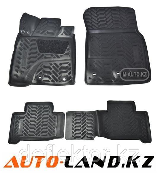 Коврики в салон Toyota Land Cruiser 200 (2007-2021)/Lexus LX570 (2007-2022) 3D с подпятником, 5 мест-№61946 - фото 1 - id-p99030735