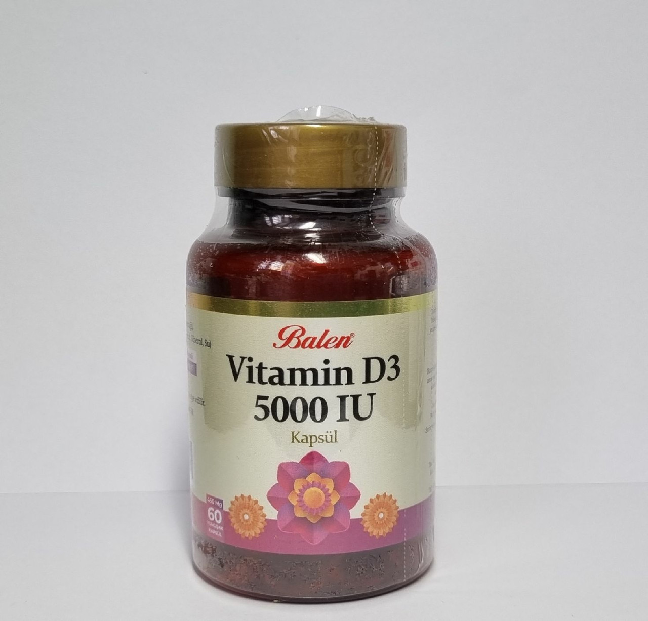 Витамин Д3, Vitamin D3 5000 IU Balen 60 кап.