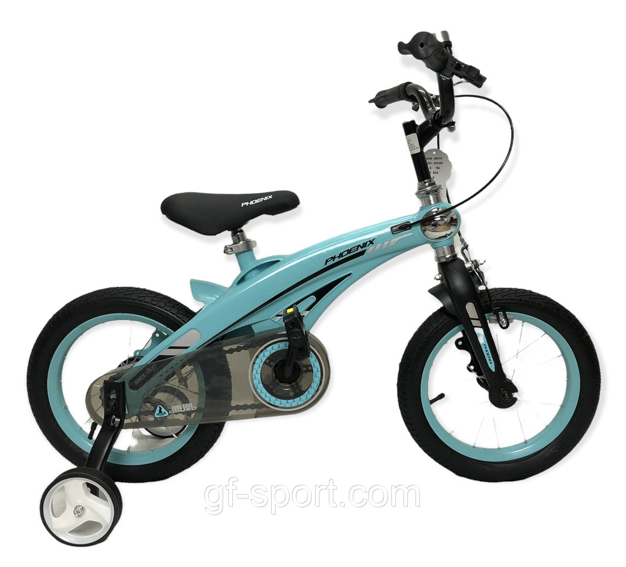 Велосипед Phoenix голубой алюминиевый сплав оригинал детский с холостым ходом 14 размер (528-14)