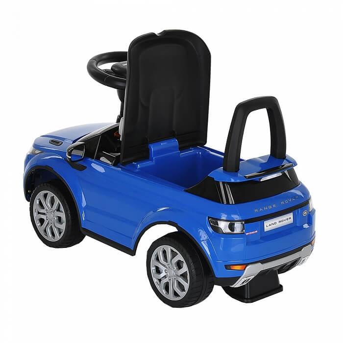 CHI LOK BO Каталка Range Rover Evogue (муз.панель, спинка-толкатель) 3-6 лет, Blue/Синий