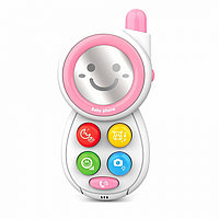 HAUNGER Игрушка развивающая Мобильный телефон Pink/Розовый (свет.звук) 8*4*15 см (в кор.72 шт.)