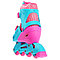 ONLITOP Роликовые коньки раздвижные, размер 34-37, колёса PVC 64 мм, пластиковая рама(розово-голубые), 4605214, фото 3