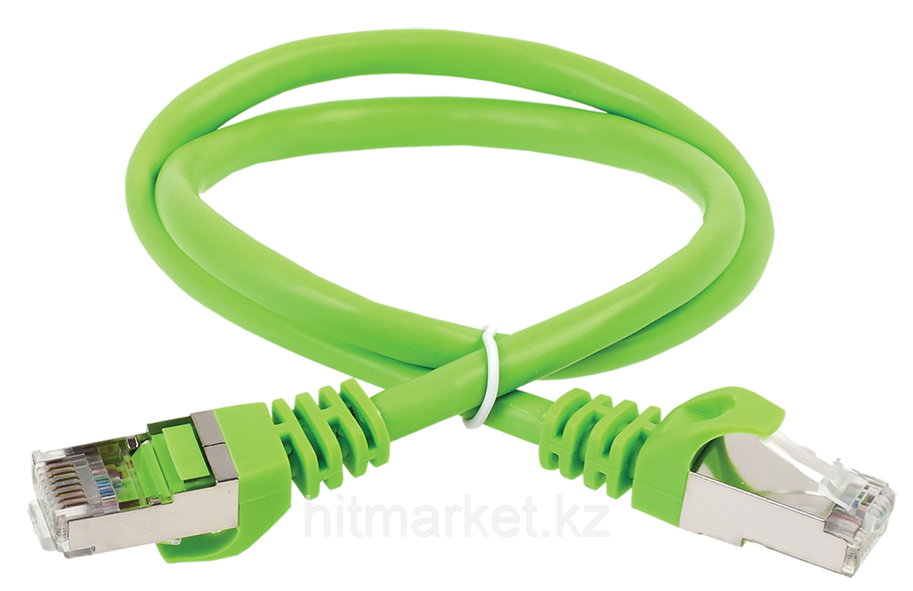 ITK Коммутационный шнур кат. 6 FTP PVC 1м зеленый - фото 1 - id-p95967694