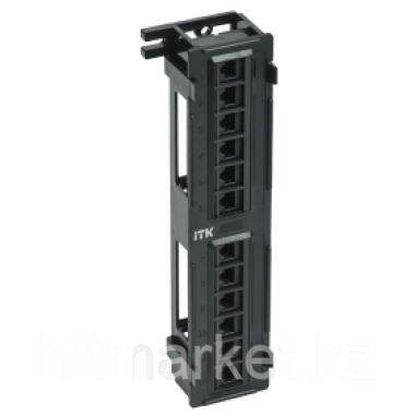 ITK Настенная патч-панель кат.5Е UTP, 12 портов (IDC Dual) - фото 1 - id-p95967706