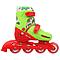 ONLITOP Роликовые коньки раздвижные, размер 34-37, колёса PVC 64 мм, пластиковая рама зелено-красный, 5255975, фото 2