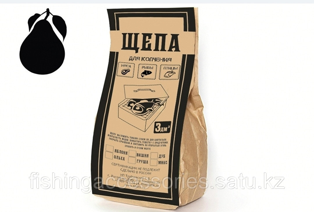 Щепа для копчения Груша 500гр (крафт пакет) TRUBCHEVSKII BAITS 182 Россия